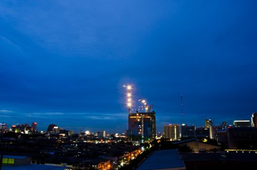 construction site in  Bangkok, Thailand.