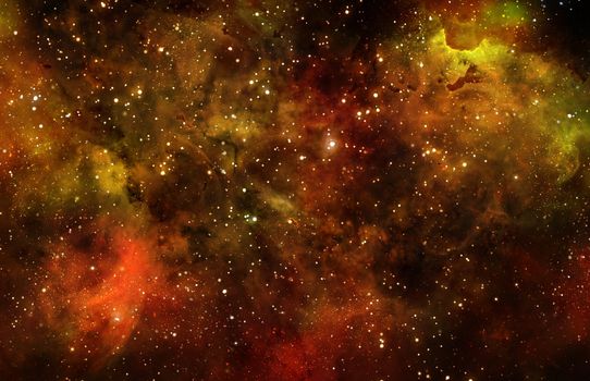 deep outer space background with stars and nebula