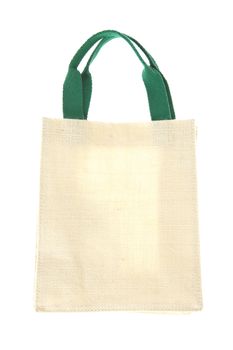 cotton bag on white