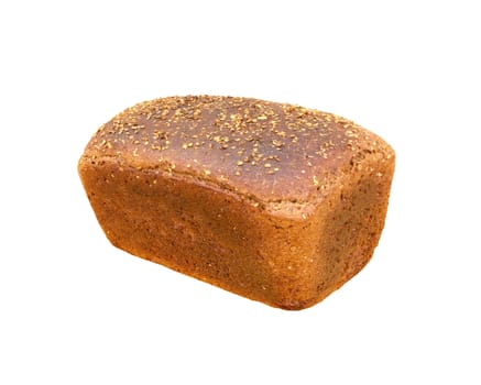 black bread isolated