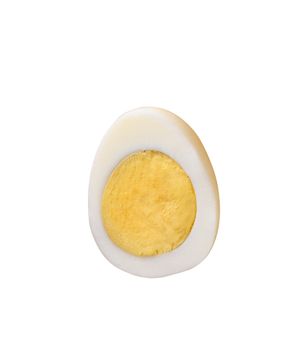 Half of a hard-boiled egg