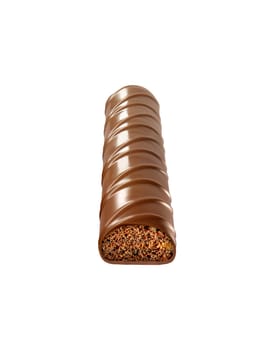 Chocolate bar isolated on white