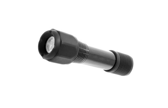Black mini flashlights isolated