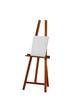 Easel isolated on white