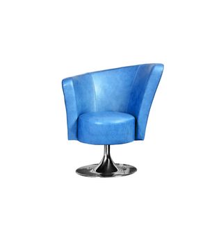 Leather blue chair