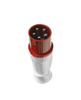 cable plug audio video equipment on a white background