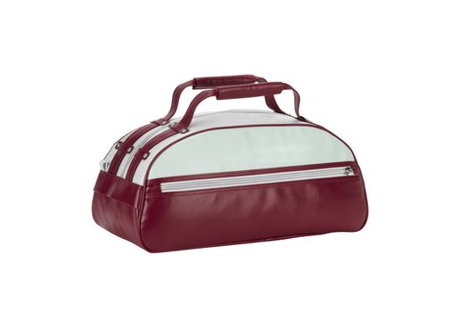 Red Leather Bag isolated