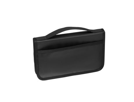 business bag briefcase black and chrome