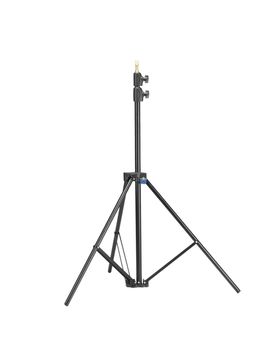 Black tripod isolated on white