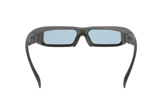 Grey glasses isolated on white