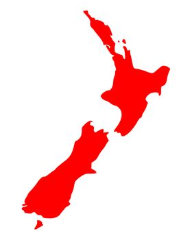 Map of New Zealand