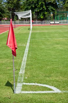 corner line of footbal field