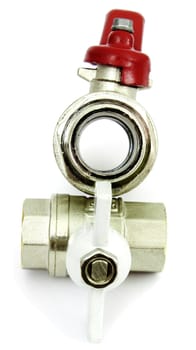 Two water faucet  on a white background