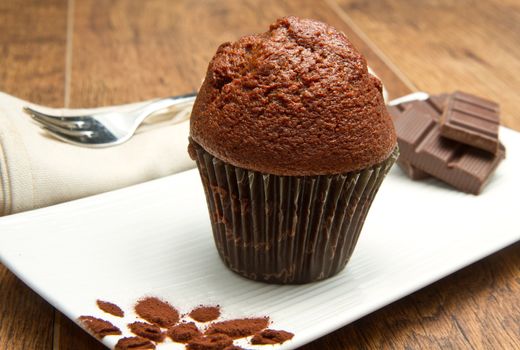 Home made chocolate chip muffin 