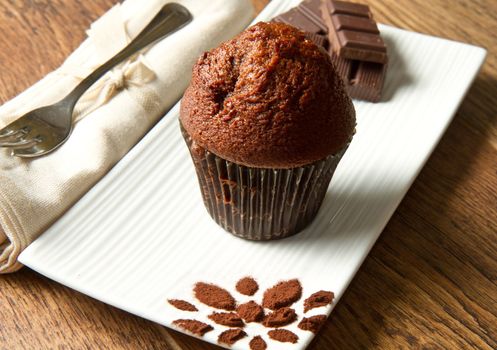 Home made chocolate chip muffin 