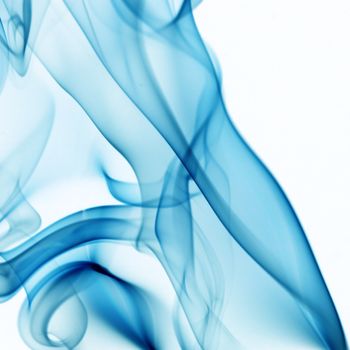 blue smoke abstract background close up