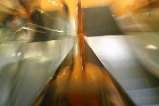 blurred escalator abstract transportation background