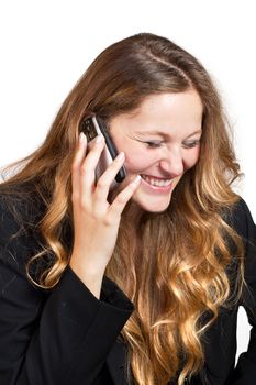 success woman speaking on the phone