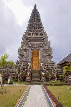Architecture of Baliness Style Temple in Bali Indonesia
