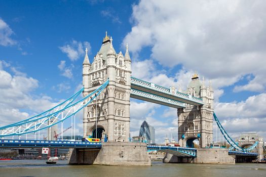London River Thames and Tower Bridge International Landmark of England United Kingdom