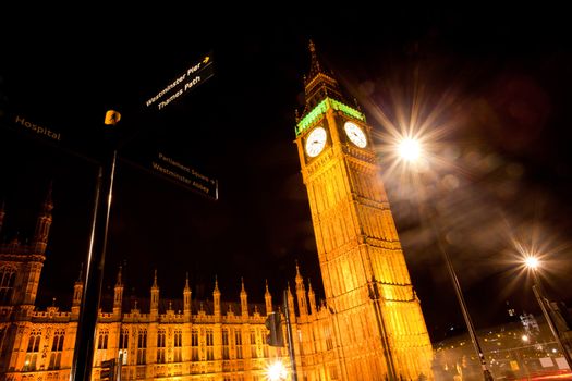 Landscape of Big Ben at Night