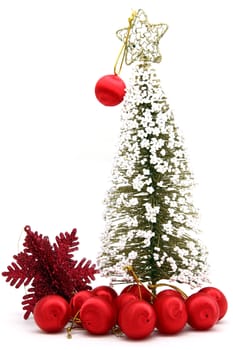Christmas tree and ornament for decoration