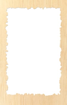 Pattern of carved frame on white background