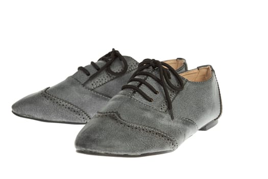 Male shoes isolated on the white