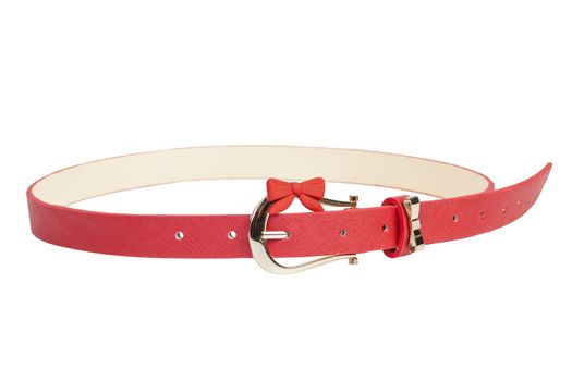 red leather belt