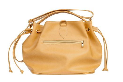 Yellow leather bag