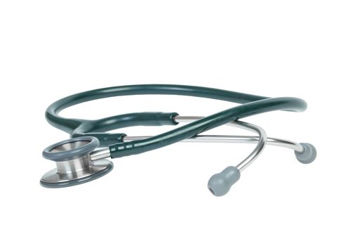 stethoscope isolated on white