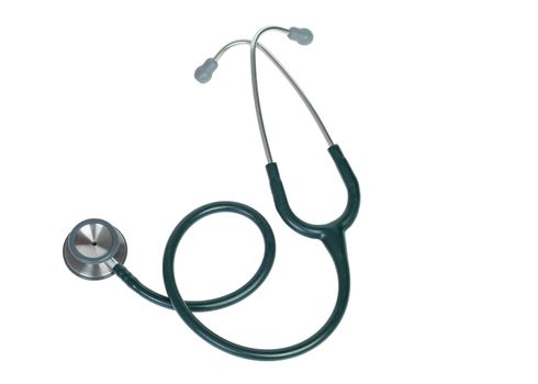 stethoscope isolated on white