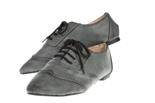 Male shoes isolated on the white