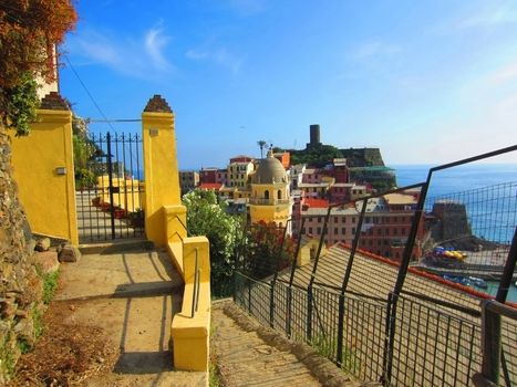 Village on Italian coast