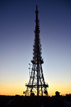 A photo of a telecommunication tower