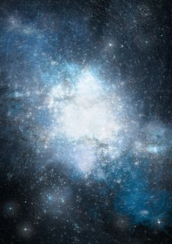 Far space being shone nebula as abstract background