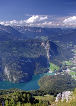 Konigssee lake in Bavarian Alps, Germany