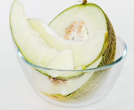 melon  on a white background