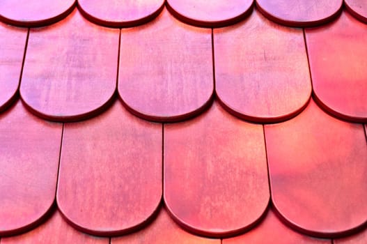 Abstract Background - Red wooden roof texture.