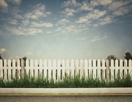 vintage picture of fence 