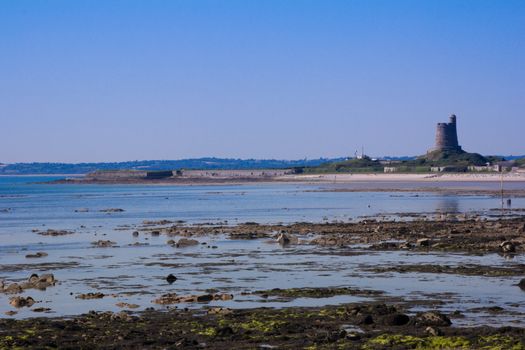 The 17th century defensive Tower in Saint Vaast La Hougue