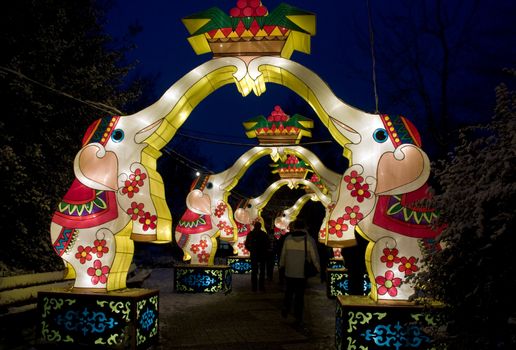 Chinese light festival in Holland Europe