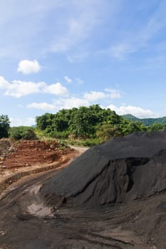 Coal Stock pile. used in the industry.