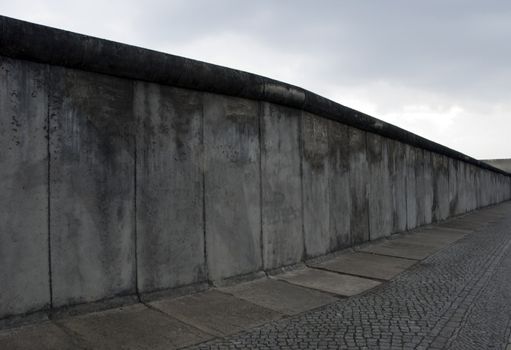 the left pieces of the Berlin wall in Germany the seperation between east and west