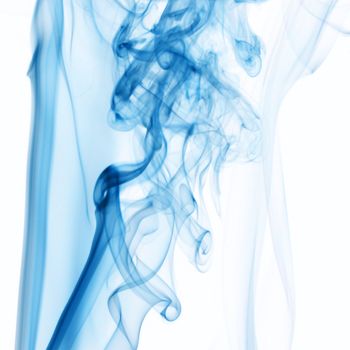 blue smoke abstract background close up