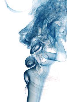 blue smoke abstract background close up