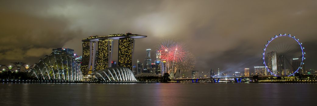 singapore national day celebration fireworks