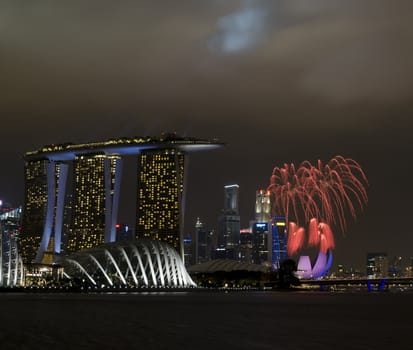singapore national day celebration fireworks