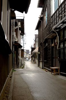 alley of a japanese small town