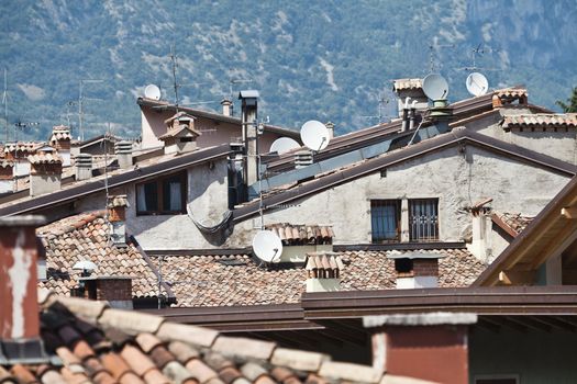 Satelite Dishes on obsolete roofs